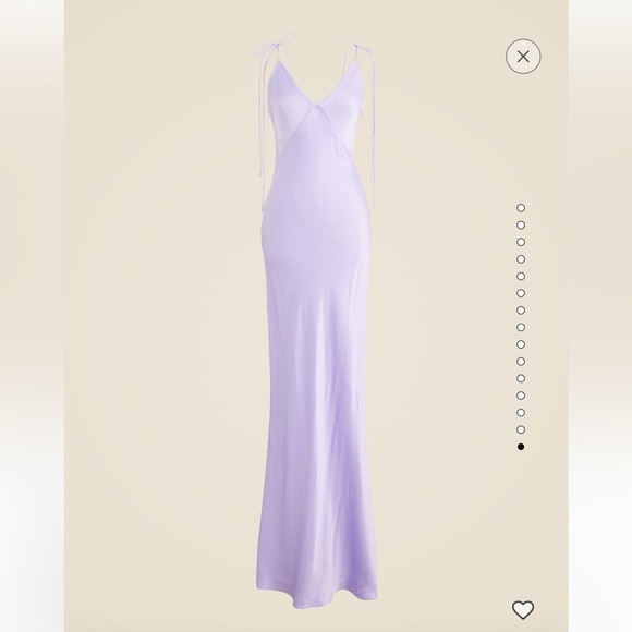 NWT J.Crew x Anna October V-neck slip dress in luster crepe 18 - Picture 13 of 16